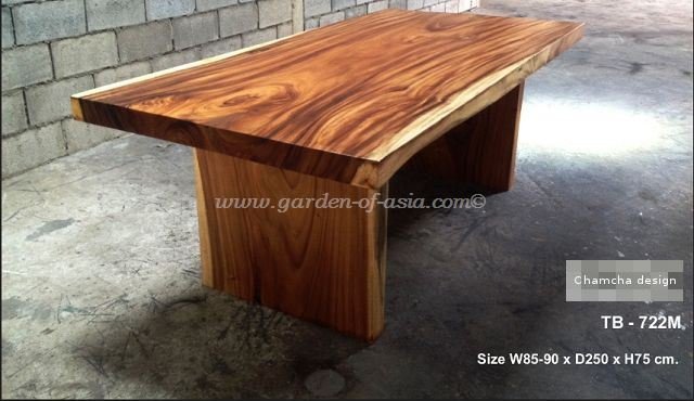 Code: "GATB-722M", modern wood furniture, W 85-90 cm x L 250 cm x H 75