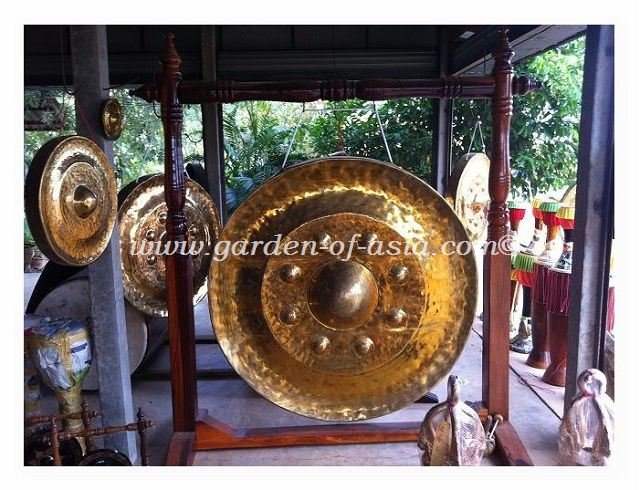 thai temple gong brass, size 150 cm